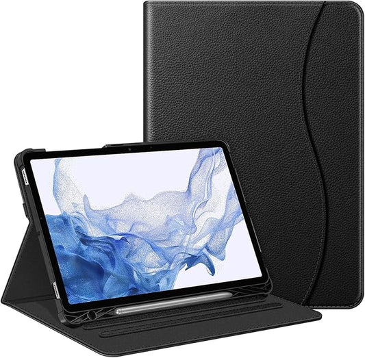 Fintie Case for Samsung Galaxy Tab S8 2022/Tab S7 2020 11 Inch (Model SM-X700/X706/T870/T875/T878) with S Pen Holder, Multi-Angle Viewing Stand Cover with Pocket Auto Sleep/Wake, Black