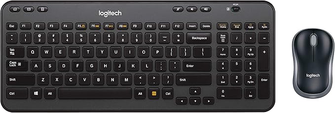 Logitech Wireless Combo MK360 – Includes Keyboard with 12 Programmable Keys and Wireless Mouse, Compact Package Perfect for Travel, 3-Year Battery Life (Renewed)
