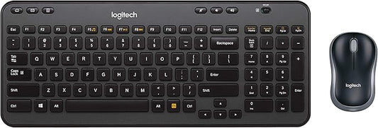 Logitech Wireless Combo MK360 – Includes Keyboard with 12 Programmable Keys and Wireless Mouse, Compact Package Perfect for Travel, 3-Year Battery Life (Renewed)