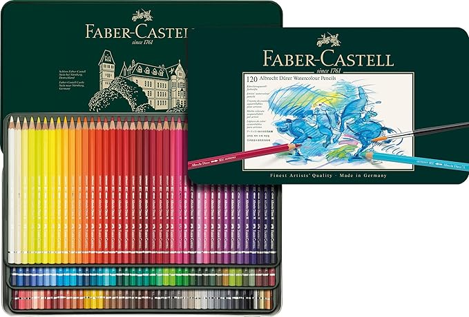 Faber-Castell Albrecht Dürer® Artists' Watercolor Pencils - Tin of 120