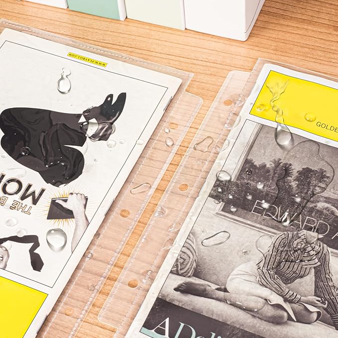 Page Protectors for Broadway Play Program and Theater Programs, 50 Sheet Protectors, Fit 5.5 x 8.5 Programs from Mid 1980s to Modern, Binder Sleeves