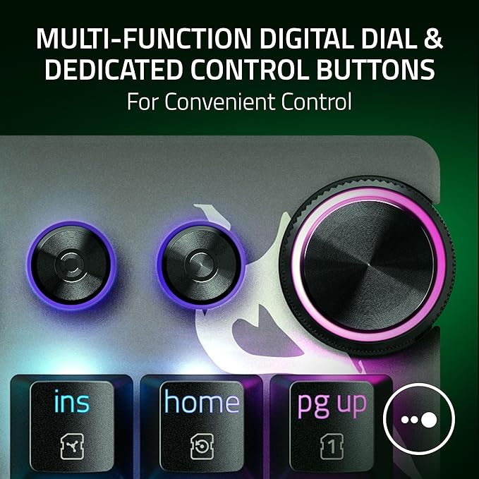 Razer Huntsman V3 Pro TKL 8KHz Esports Gaming Keyboard: Analog Optical Switches Gen 2-8000 Hz Polling Snap Tap - Rapid Trigger - Adjustable Actuation - Media Controls - Niko Edition
