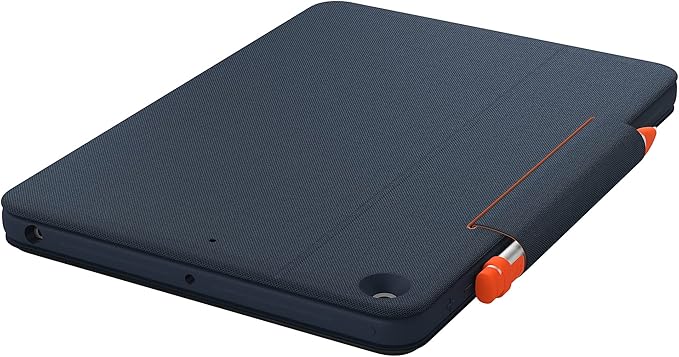 Logitech Rugged Combo 3 Touch iPad® Keyboard Case with Trackpad and Smart Connector for iPad (7th, 8th and 9th Generation) for Education - Classic Blue