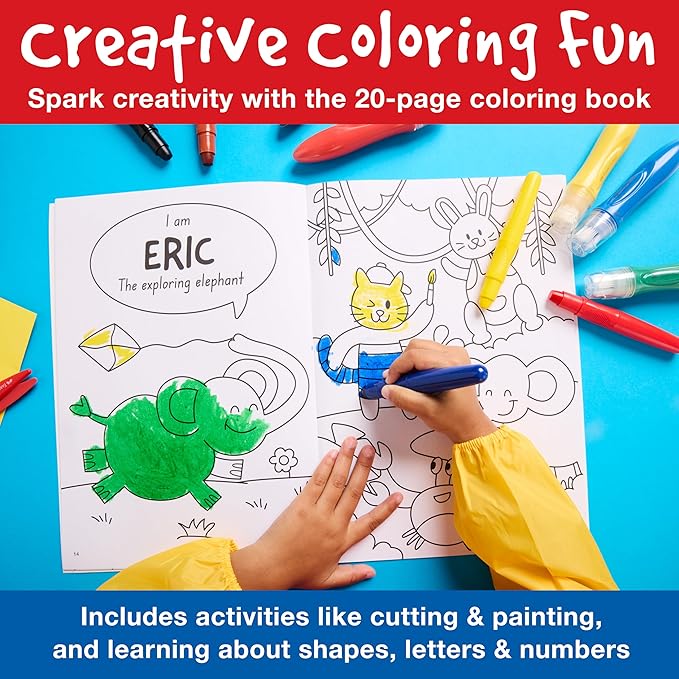 Faber-Castell Little Creatives ArtPlay Set: 15 Piece Toddler Art Set, Jumbo Crayons, Toddler Painting Set, and Kids Art Supplies, Easter Basket Supplies (Ages 3+)