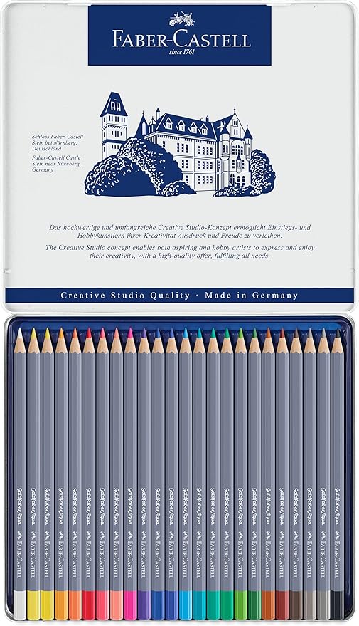 Faber-Castell Creative Studio Goldfaber Watercolor Pencils (24 Count)