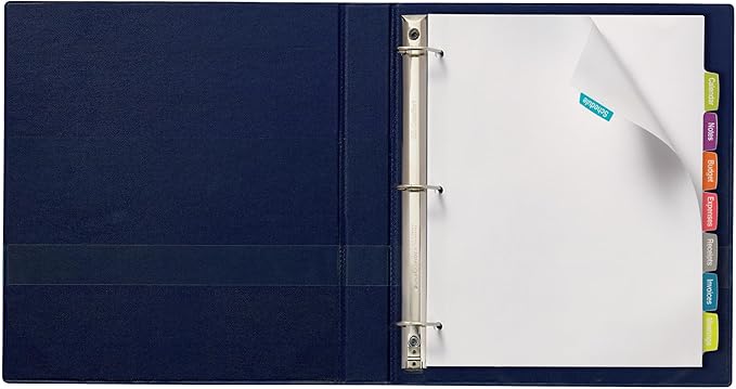 Avery Big Tab Printable White Label Dividers for 3 Ring Binders, 8 Tabs per Set, White, Great for Office Supplies, School Supplies, Organizing, and More (4 Sets of 14433)