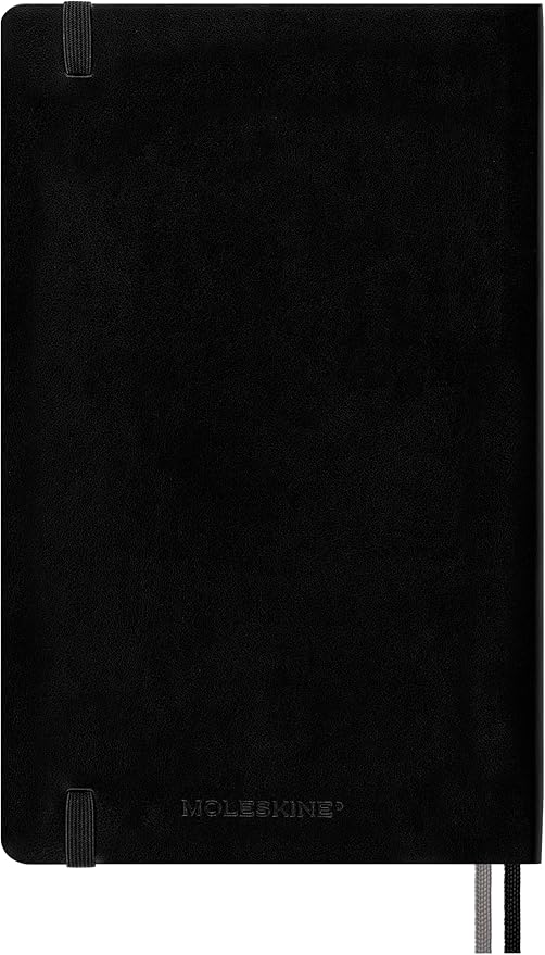 Moleskine Classic Expanded Notebook, Soft Cover, Large (5" x 8.25") Plain/Blank, Black, 400 Pages