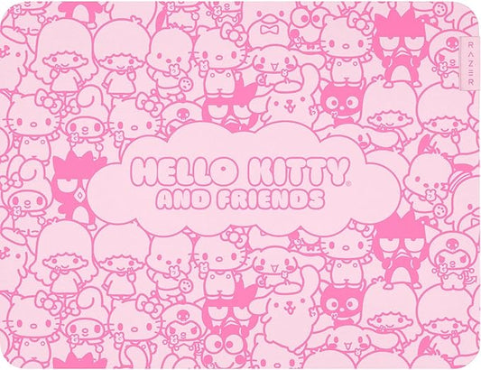 Razer Gigantus V2 Cloth Gaming Mouse Pad (Medium): Textured MicroWeave Cloth Surface - Thick, High-Density Rubber Foam - Non Slip Base - Hello Kitty & Friends Edition