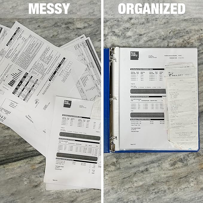 Samsill Ultra Clear Sheet Protectors, 250 Pack, 8.5x11 Inch Page Protectors for 3 Ring Binder, Premium Heavy Duty, Letter Size, Top Loading, Acid Free