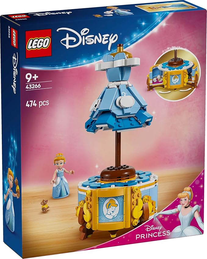 Lego 43266 Cinderella Dress, Toy, Birthday Gift, Blocks, Girls, Boys, Children, 9, 10, 11 Years, Elementary School Students, Disney Goods, Pretend Play, Pretend Play