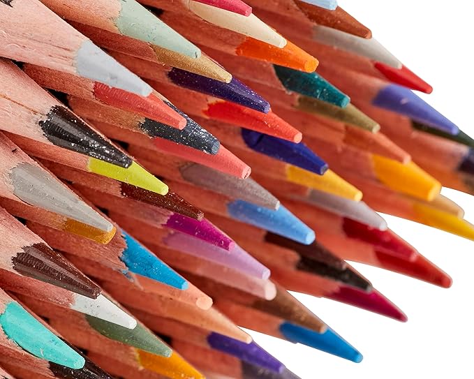 Derwent Chromaflow Colored Pencils Tin, Set of 72, Great for Holiday Gifts, 4mm Wide Core, Multicolor, Smooth Texture, Art Supplies for Drawing, Blending, Sketching, Professional Quality (2306014)