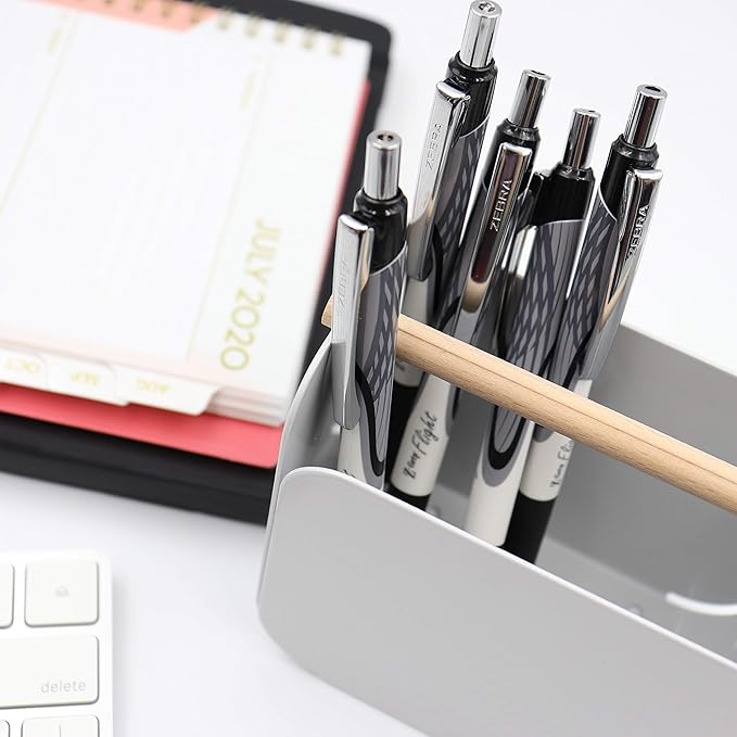Zebra Pen Z-Grip Flight Retractable Ballpoint Pen, Bold Point 1.2mm, Black Ink, School Supplies, Teacher Supplies, and Office Supplies, Smooth Writing, Quick-Drying, 12-Pack (21910)