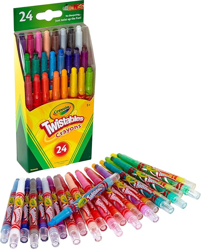 Crayola 52-9724 Mini Twistables Crayons 24 Piece Assortment