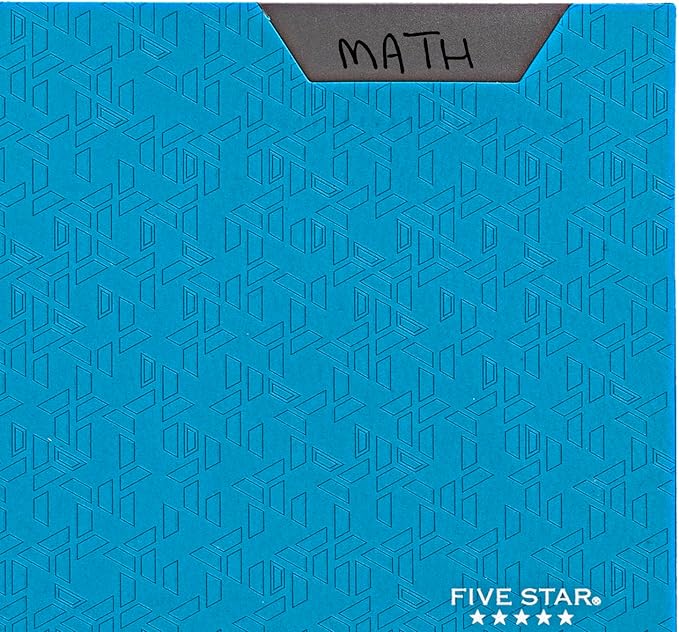 Five Star 2-Pocket Folder, 4 Pack, Plastic Folder with Stay-Put Tabs and Prong Fasteners, Holds 8-1/2" x 11" Paper, Tidewater Blue, White, Amethyst Purple, Harvest Yellow (38064)