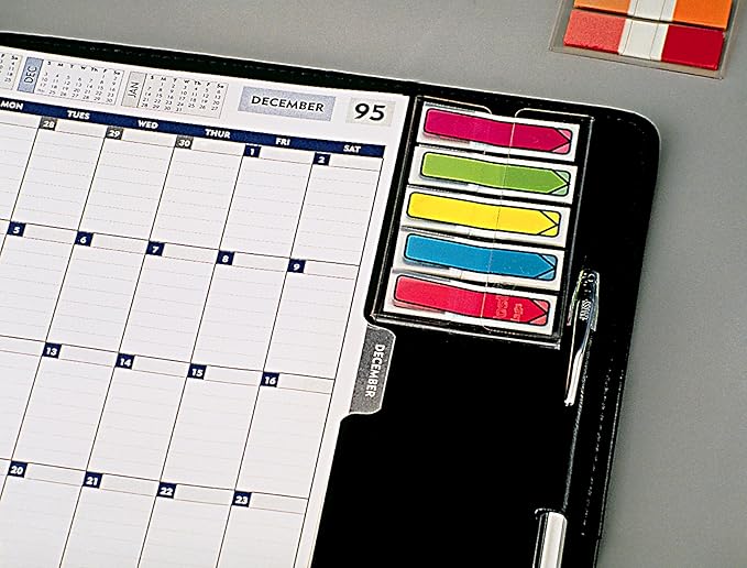 Post-it Arrow Flags, Assorted Bright Colors, .47 in Wide, 100/On-the-Go Dispenser, 1 Dispenser/Pack (684-ARR2)