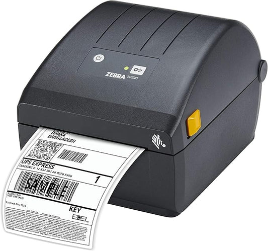 Zebra ZD220 Thermal Desktop Printer 4"| 203 DPI | No Ink Required | USB Connectivity | 2 Year Warranty | Direct Thermal | Z-Spark Series
