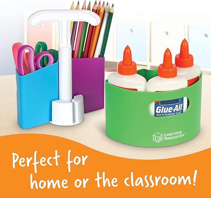 Learning Resources Create-a-Space Storage Mini Center, Back to School Resources for Teachers, Small Space Storage, Teacher Organizer, Home School Accessories, 4 Piece Set