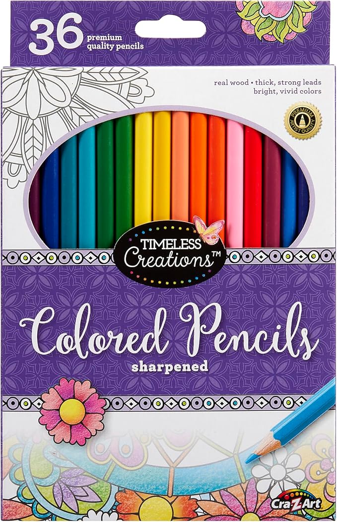 Cra-Z-Art Timeless Creations Adult Coloring: 36ct Colored Pencils (10455-24)