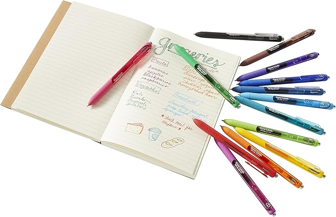Paper Mate InkJoy Gel Pens, Fine Point (0.5mm), Assorted Colors, 8 Count - Back to School, Teacher Supplies, Writing, Journaling