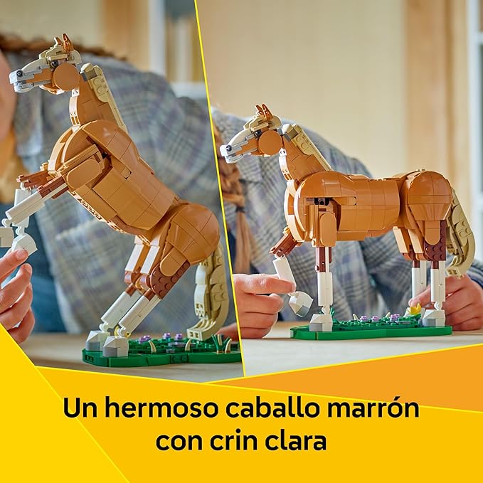 Lego Creator 31166 Enjoyable Horse Toy Birthday Present Blocks for Girls Boys Children 9 Years Old 10 Years Old 11 Years Old Elementary School Interior Stylish Figure Goods Mom Father