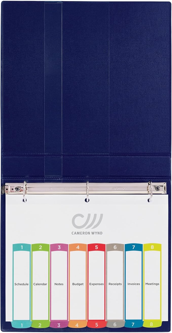 Avery Dividers for 3 Ring Binders, 8 Tabs per Set, Customizable Table of Contents, Multicolor Arched Tabs, Great for Organizing Reports, Projects, and More (11841)