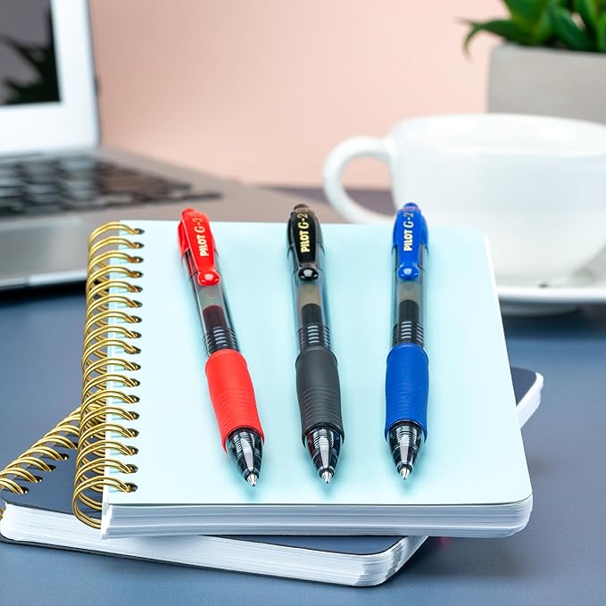 PILOT G2 Premium Retractable Gel-Ink Rolling Ball Pens,Bold Point (1.0mm),1.0 Gel Pens,Assorted - Ideal for School,Journaling,& Office Writing,(Pack of 20)