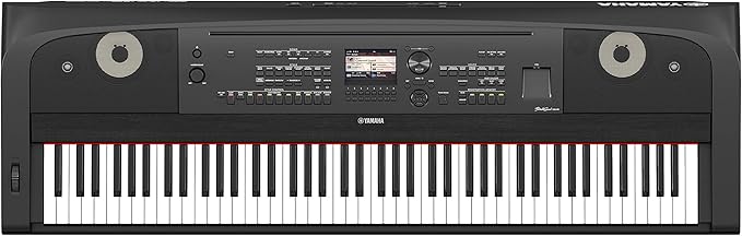 Yamaha DGX-670B, 88-Key Weighted Digital Piano with Sustain Foot Switch and Music Rest, Black - Furniture Stand Sold Separately