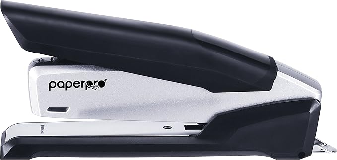 PaperPro - 1115 - inPOWER+ 28 Premium Stapler with Built-in Staple Remover, 28 Sheets, Full-Strip, Black/Silver