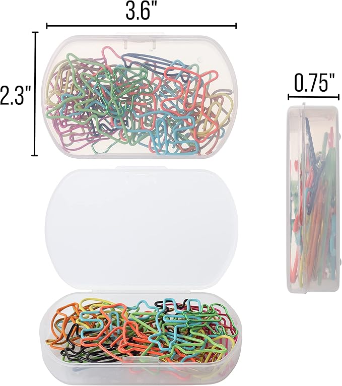 Mr. Pen Animal Shaped Paper Clips - 30 pcs, Assorted Colors, Cute & Fun for Kids