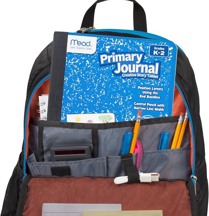 Mead Primary Journal Creative Story Tablet, Grades K-2, 7-1/2" x 9-3/4", 100 Sheets per Journal, Blue (09554) (Pack of 12)