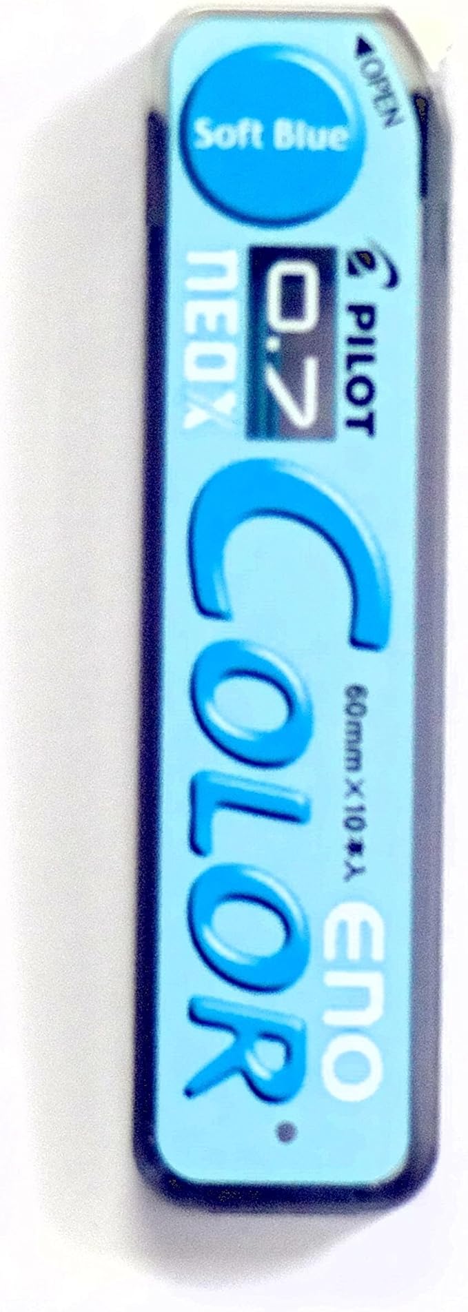 Pilot Color Eno Soft Blue Set, 0.7mm Mechanical Pencil + Mechanical Pencil Lead 0.7mm, Soft Blue, 10 Leads(Japan Import)