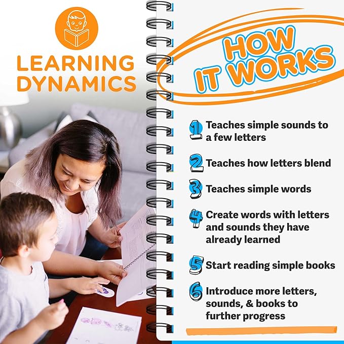 LEARNING DYNAMICS 4 Weeks to Read Additional Workbook – Extra Workbook ONLY – Hands On Learning for Letters, Words, Writing & Sentence Comprehension
