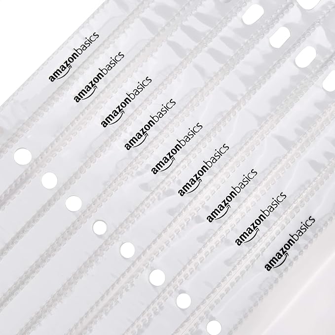Amazon Basics Sheet Protectors for 3 Ring Binder, Top Loading, Clear Plastic, 1200-Pack