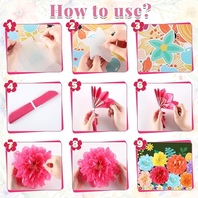 3D Pom Wildflowers Bulletin Board Decorations Set Paper Flowers Bulletin Board Decor Keep Going Keep Growing Decor Floral Blackboard Border Sunflower Cutout for Back to School Classroom Wall Decor