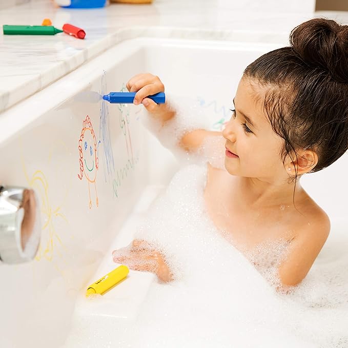 Munchkin Draw Bath Crayons Toddler Bath Toys,Non-Toxic and Washable,Fun Gift for Kids 36 Months and Up,(Pack of 120)