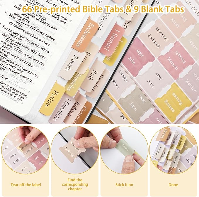 Bible Study Supplies, Journaling Kit Accessories with No Bleed Bible Highlighters, Permanent Markers, Colored Gel Pens, Index Tabs, Magnetic Bookmarks, Sticky Notes, Christian Gifts for Women
