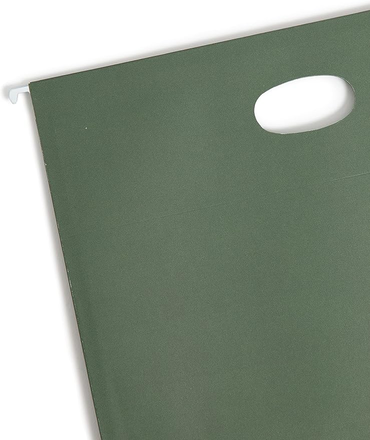 Smead Hanging File Pocket with Full-Height Gusset, 3-1/2" Expansion, Letter Size, Standard Green, 10 per Box (64220)