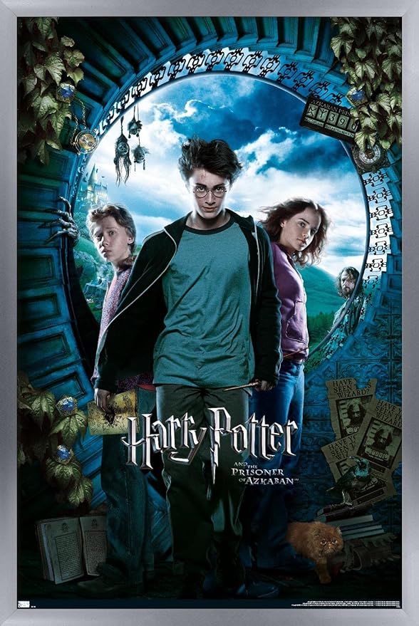 Trends International Harry Potter and the Prisoner of Azkaban - Sky One Sheet Wall Poster, 14.72" x 22.37", Silver Framed Version