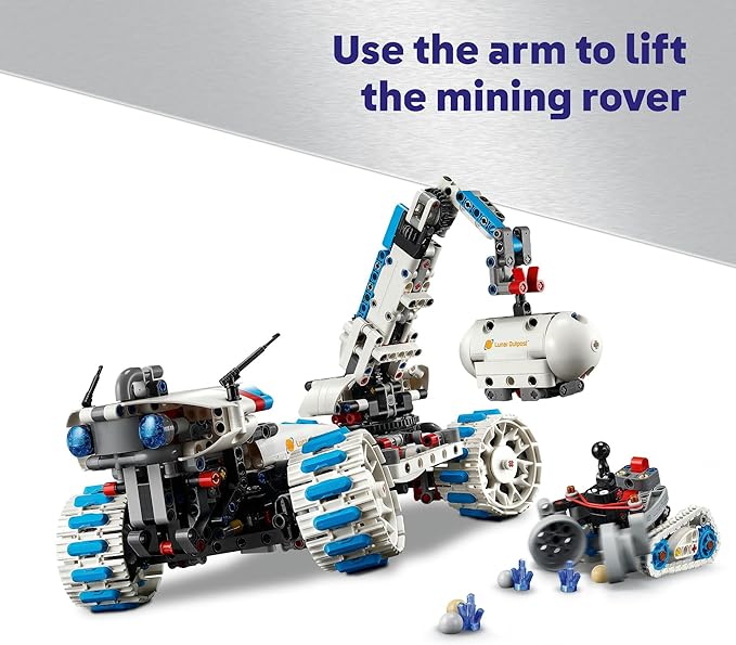 Lego 42211 Technic, Lunar Outpost(R) Moon Explorer Car, Toy, Birthday Gift, Blocks, Boys, Girls, Kids, 10, 11, 12 Years, Elementary School, Space Science