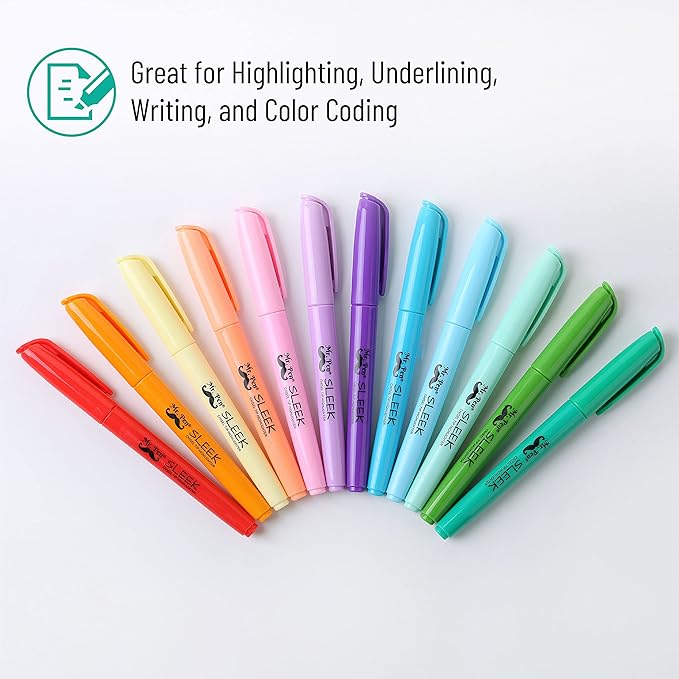 Mr. Pen- Pastel Highlighters, 144 Pack, Assorted Colors, Fast Dry, Bulk Highlighter Pastel, Set, Bible Journaling Highlighter, Marker