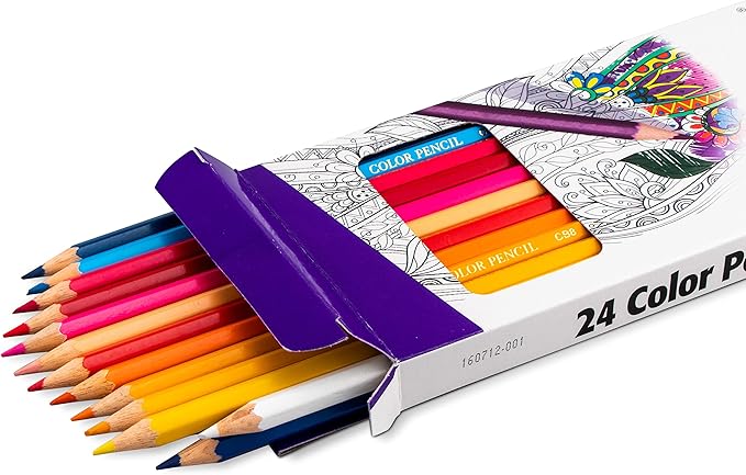 Pentel Arts Colored Pencils, Assorted Colors, Set of 12 (Pack of 2)