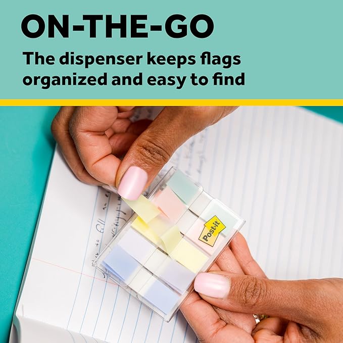Post-it Flags, .47 in x 1.7 in, 1 Pack, 100 Flags/Pack