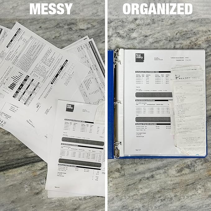 Samsill Heavy Duty Sheet Protectors for 3 Ring Binders, 8.5 x 11 Clear Page Protectors, Plastic Sleeves & Report Covers, Acid Free Archival Safe Document Protectors