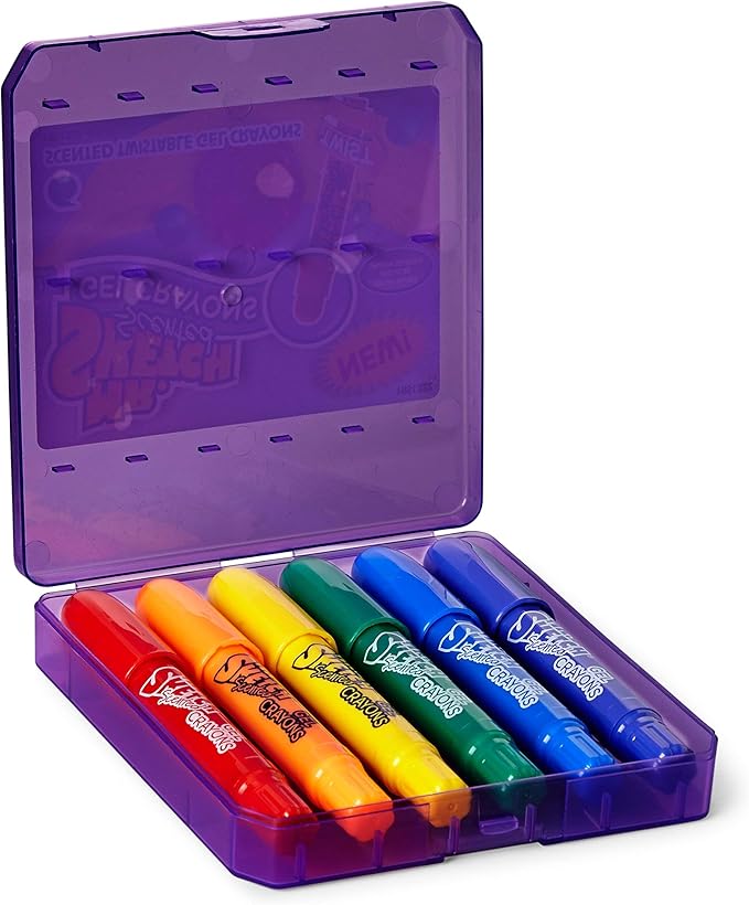 Mr. Sketch 1951332 1951332 Scented Twistable Gel Crayons, Assorted Colors, Pack Of 6, Multicolor, 6-Count
