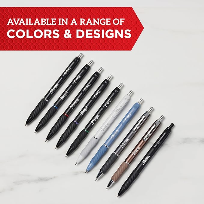 Sharpie S-Gel Pens Gel Pens Medium Point (0.7mm) Blue Ink Gel Pen 36 Count