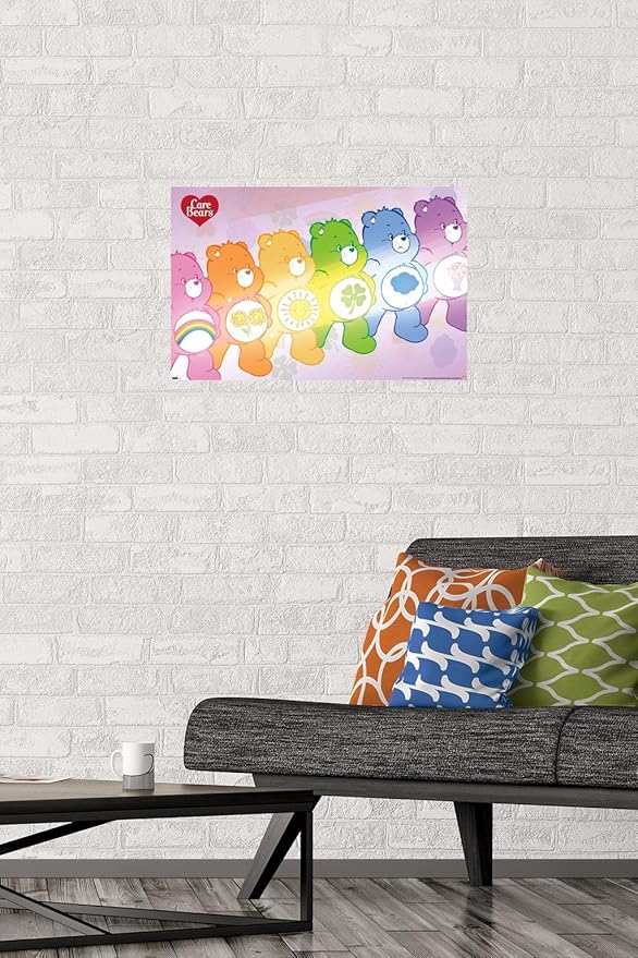 Care Bears - Care Bear Stare Wall Poster, 22.4L" x 14.7W", Premium Poster & Mount Bundle
