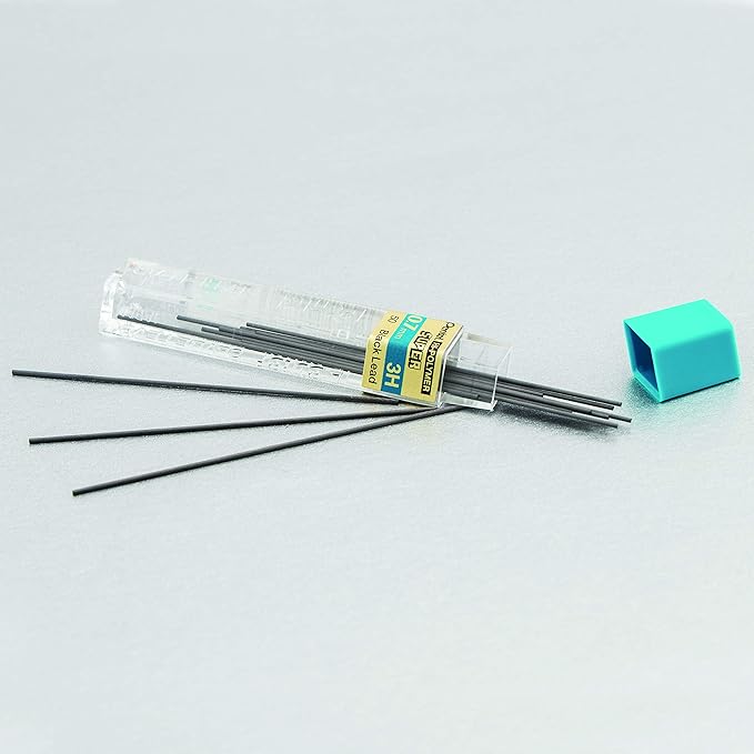 Pentel Super Hi-Polymer Lead Refill, (0.7mm) Medium, 3H, 144 Pieces of Lead (50-3H)