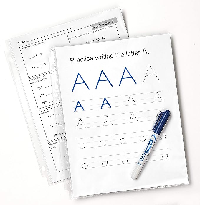 Avery Economy Weight Sheet Protectors, Acid Free, 8.5" x 11", 100 per Pack, 100 Clear Document Protectors Total (75091)
