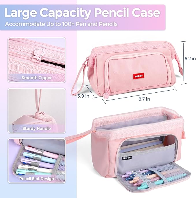 Nicpro 71PCS Bible Study Supplies, Bible Journaling Kit with Pencil Case, Highlighters, Pens, Mechanical Pencils, Sticky Notes & Tabs, Book Aesthetic Annotation Kit for Students Women Christian Gifts