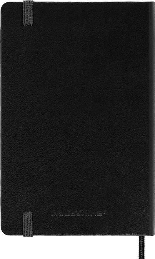 Moleskine Classic Notebook, Hard Cover, Pocket (3.5" x 5.5") Squared/Grid, Black, 192 Pages